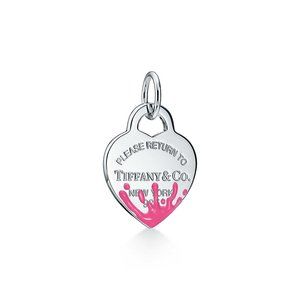 LAST 1-NEW Return to Tiffany Pink Splash Heart Tag